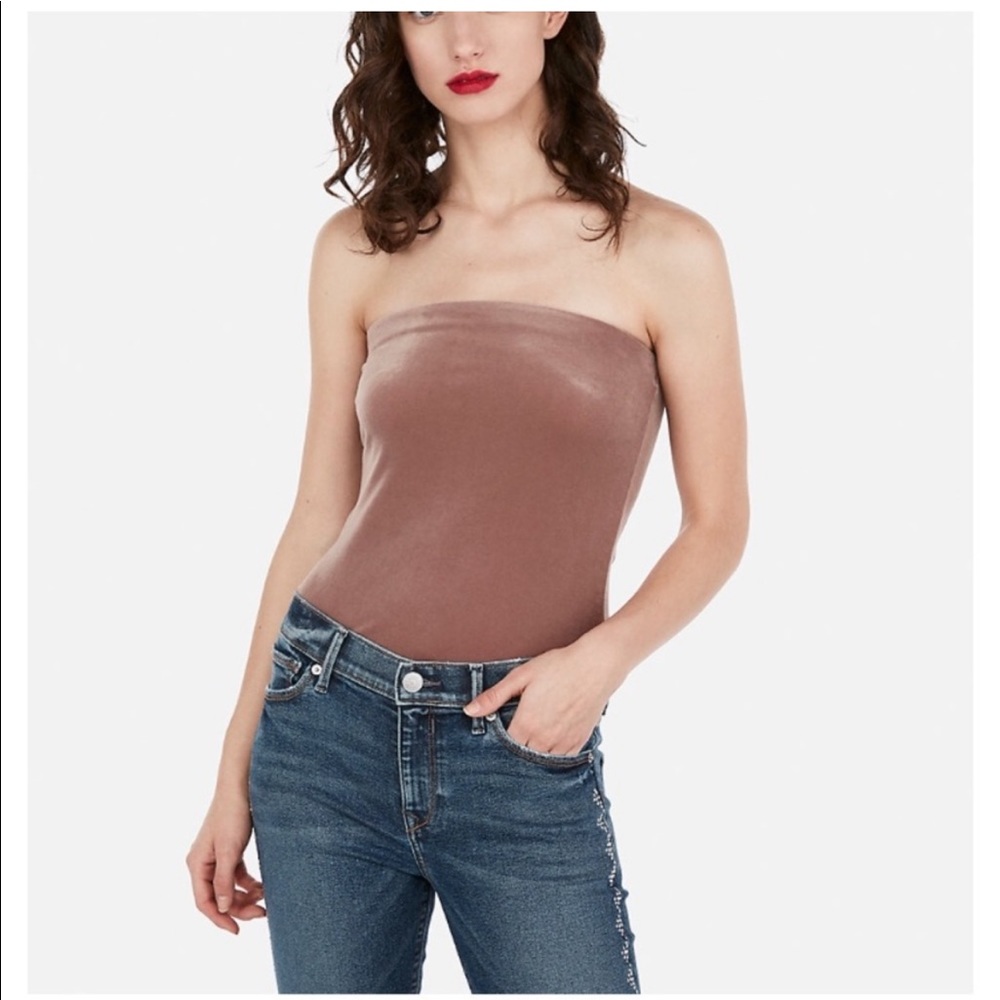 Express velvet tube top size small NWT - Picture 2 of 5